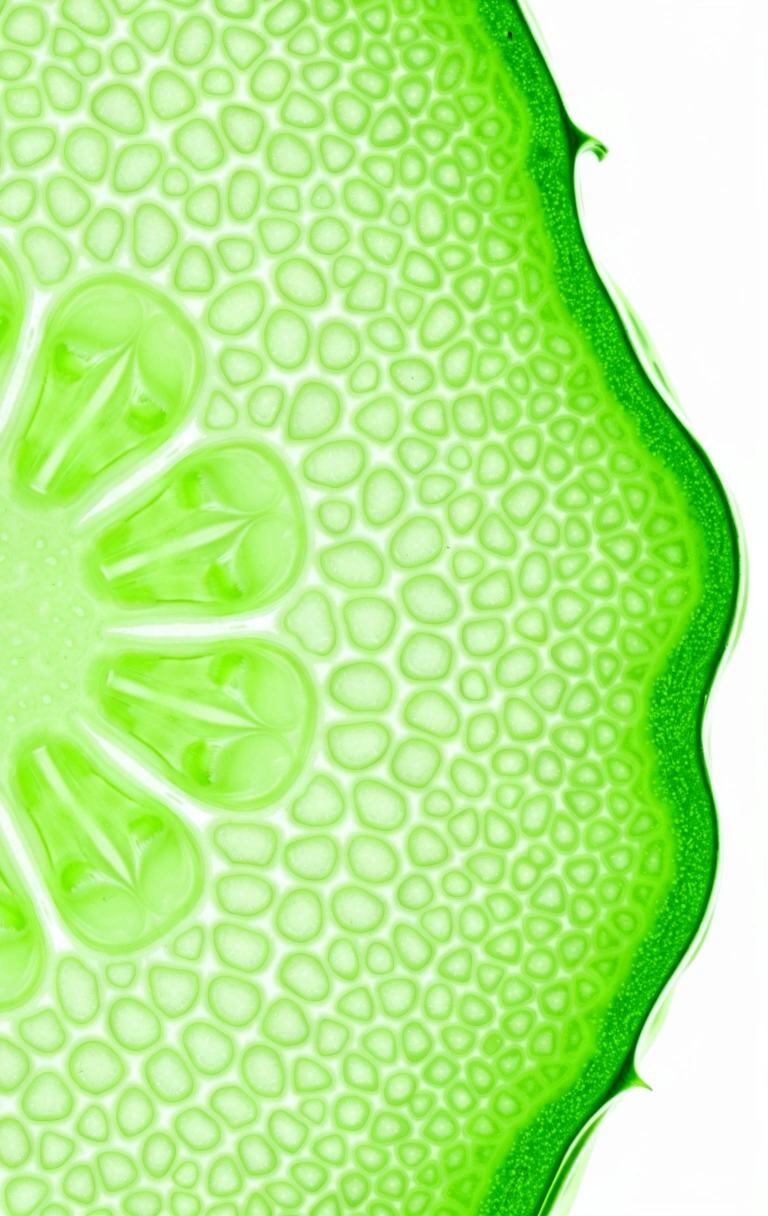 Microscopia botânica de alta precisão